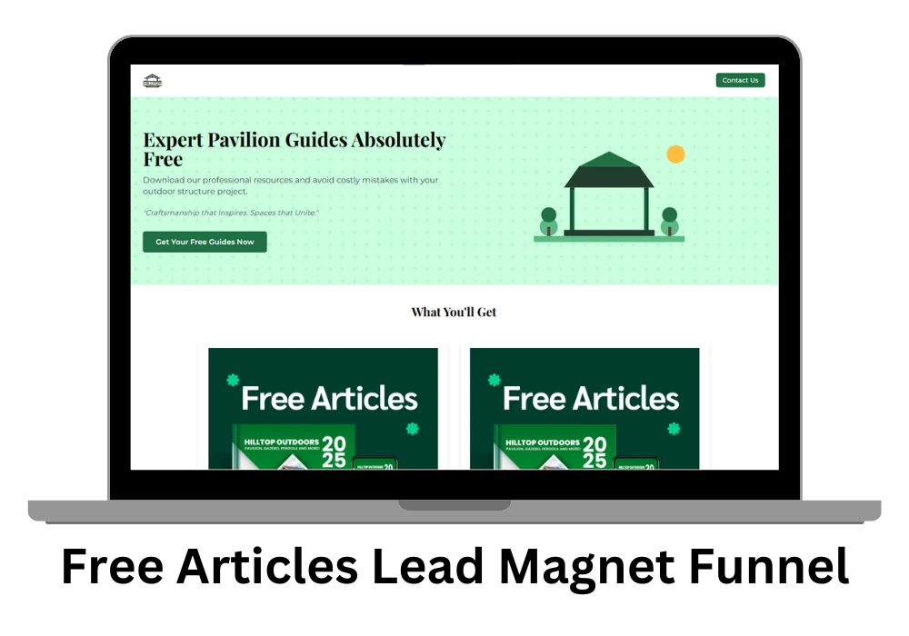 Free Articles Lead Magnet Funnel